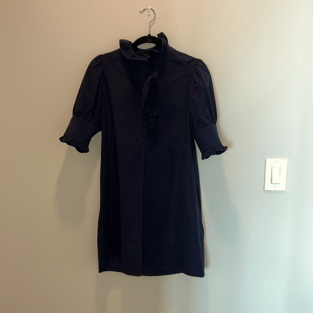 Black Ruffle Dress from BANANA REPUBLIC